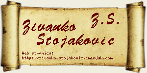 Živanko Stojaković vizit kartica